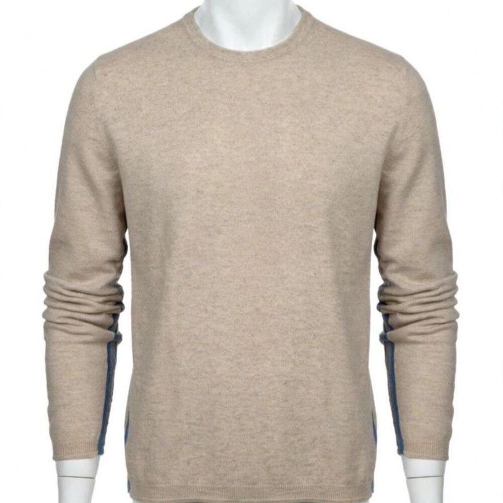 Boss Hugo Boss Falkmar Cashmere Stripe Sleeve Sweater Men's L